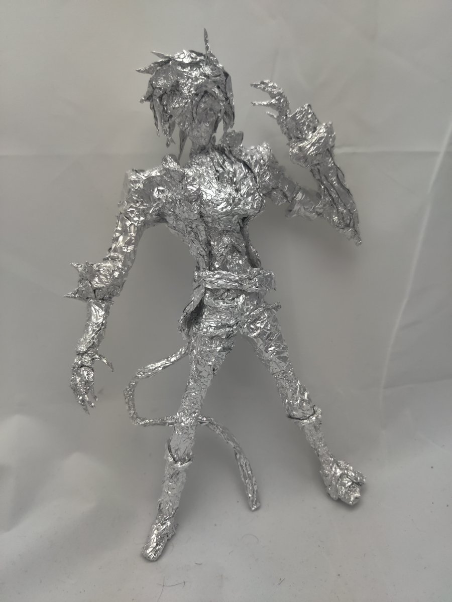 foil_guy's tweet photo. Bullet from Blazblue - Aluminum Foil Sculpture
#foil #sculpture #art #fanart #bullet #blazblue #blazbluefanart #blazbluebullet #catgirl #anime #manga #videogames #videogame #videogamefanart #azure #centralfiction #calamitytrigger #continuumshift https://t.co/HFsuAw8hDf