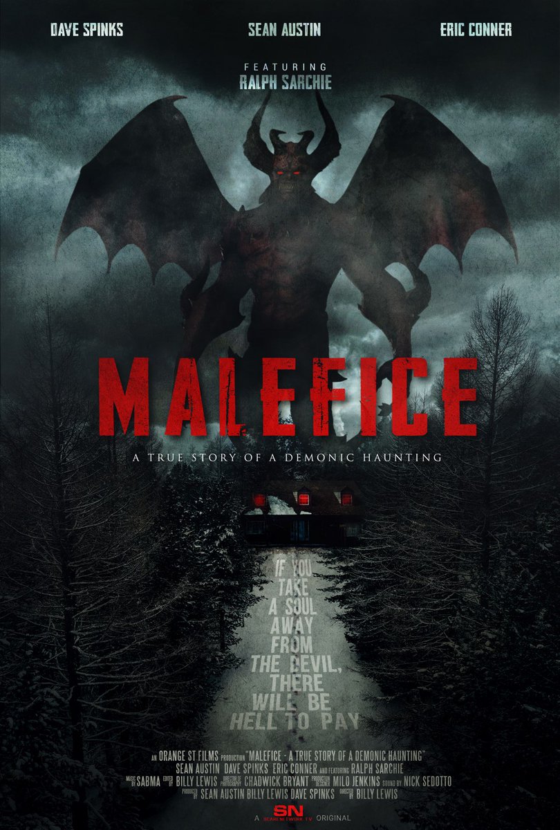 seandaustin's tweet photo. 1 week from today our #documentary "Malefice" will be released for rent/streaming on https://t.co/QxoDEqUVmN this true demonic case is personal to me. It's scary,disturbing n 100%real. Featuring my mentor in demonology n inspiration for the movie #deliverusfromevil #ralphdarchie https://t.co/4kRAKDueeW