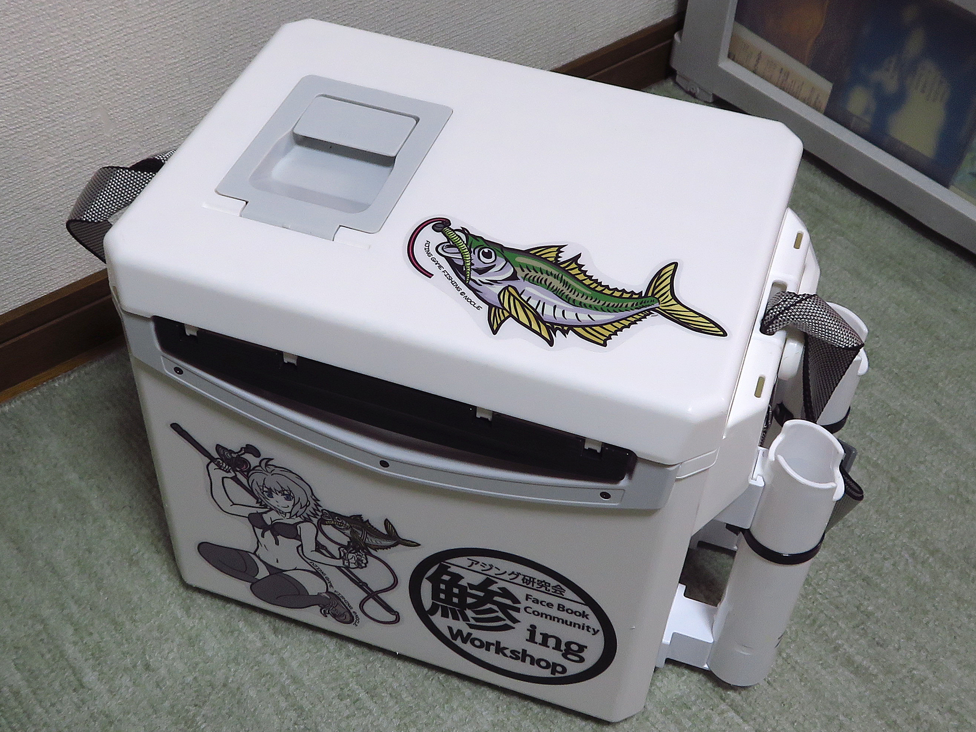 Nocle 萌え が恥ずかしいアジンガーの皆様に鯵だけイラストステッカー新発売 D アジング T Co Hksfdmh84e Twitter