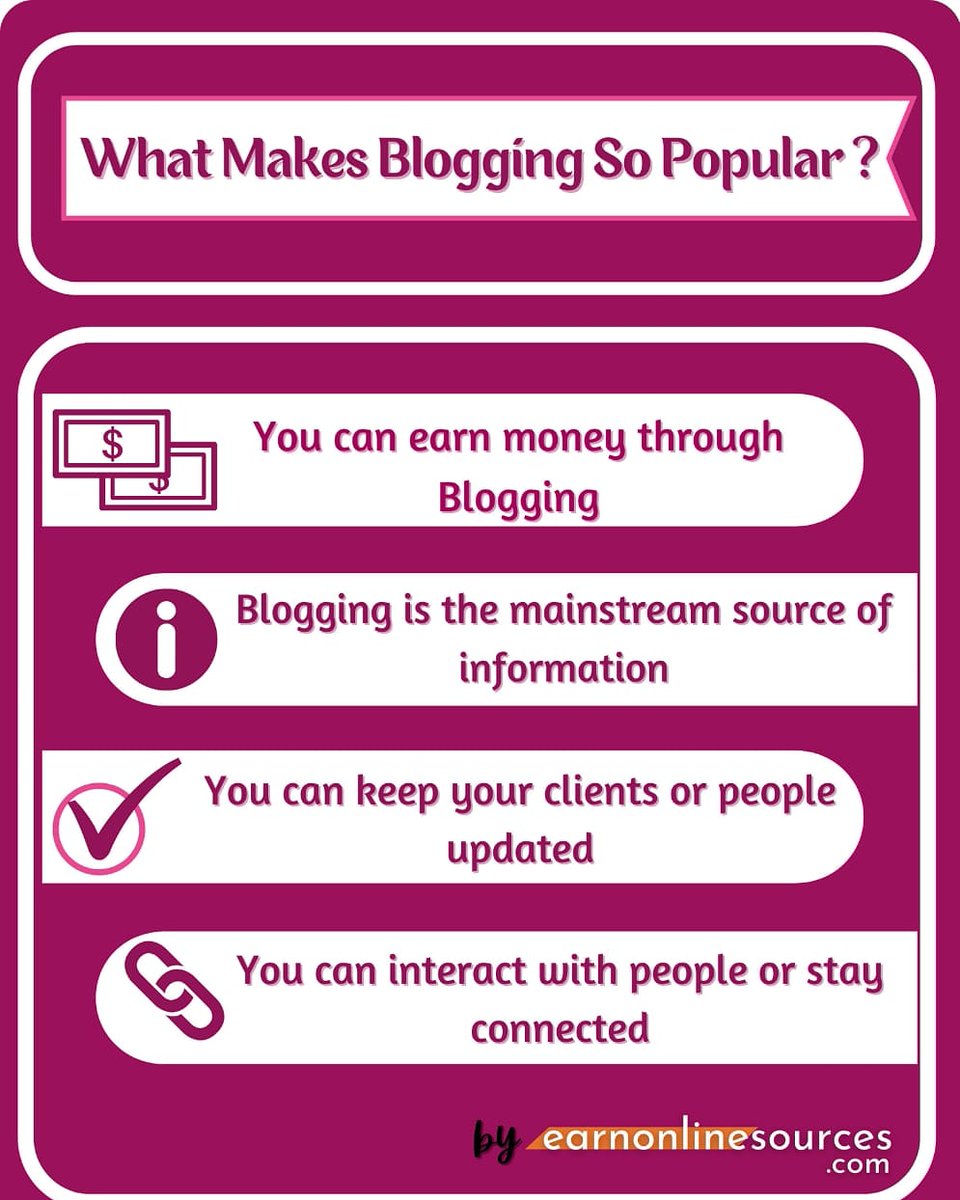 📝Why Blogging is So Popular📝

earnonlinesources.com/2021/04/why-bl…

#blogging #blog #blogger #blogpost #earnmoneyusa #earnmoneyonlineusa #earnmoney  #EarnFromHome #earnonlinesources #earnfromyourphone #makemoneyfast #makemoneyusa #makemoneyonlinefree #money #Blog #SocialMedia #Online