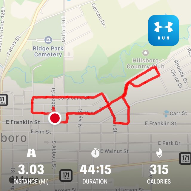 dannygilliam's tweet image. Yesterday the park was flooded so today I decided to take one of my former running routes. I had to work at it but I got 3 miles &amp;amp; a sub 15:00/mile pace. #KeepMoving #ItIsHumid