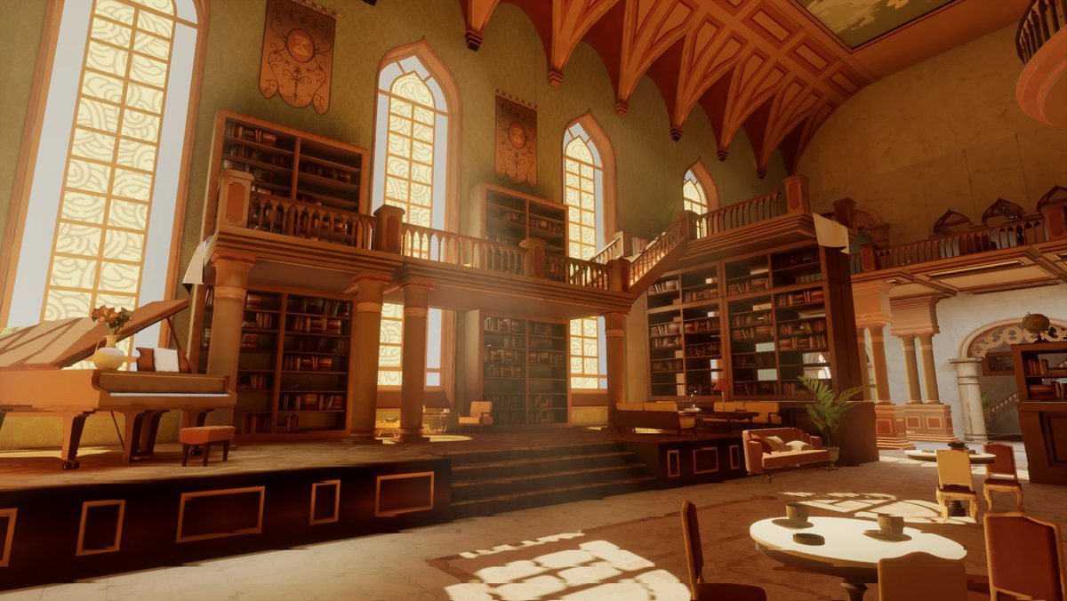 PastaMadreGame's tweet photo. Check out the current stage of Pasta Madre's #levelart  ! 

The Chapel ⛪
The Courtyard 🌱
The Concert Hall 💃

⚒️ Level Design by Antonin Druelle
🎨 Level Art by Clara Wimmer &amp; Vincent Letang https://t.co/MwXpnVjTnB