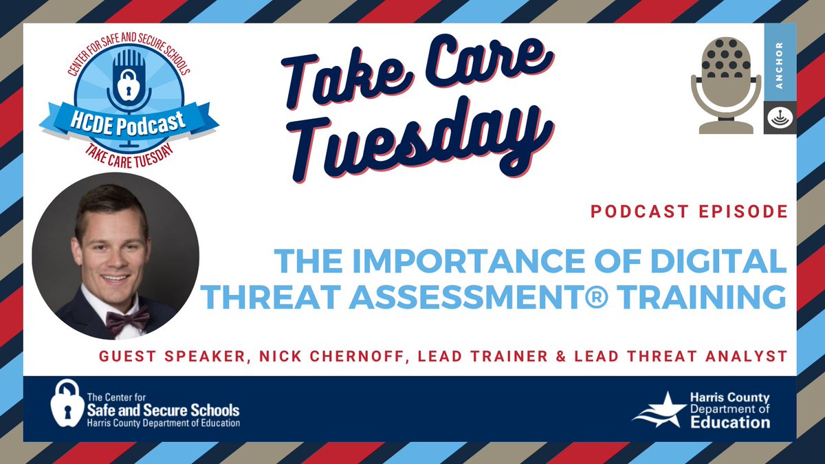 DennisLCalloway's tweet photo. "The Importance of Digital Threat Assessment® Training" by guest speaker Nick Chernoff. @TheMsJYAndrews
@HCDETx
@JaniceOwolabi
@CSSS_hcde
@NickersonCierra
@HCDEsteph 
@Safer_Schools 
https://t.co/R2WkvVsquM https://t.co/xTmfDISfTk