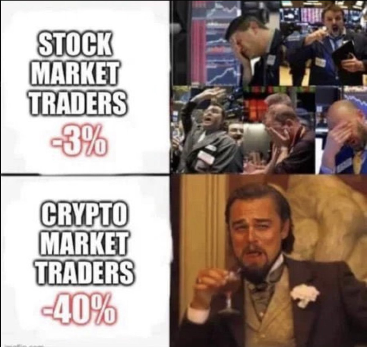 Best MEME every! This is so CT! LMFAO Crypto traders have balls of steel  and Ice in our veins.