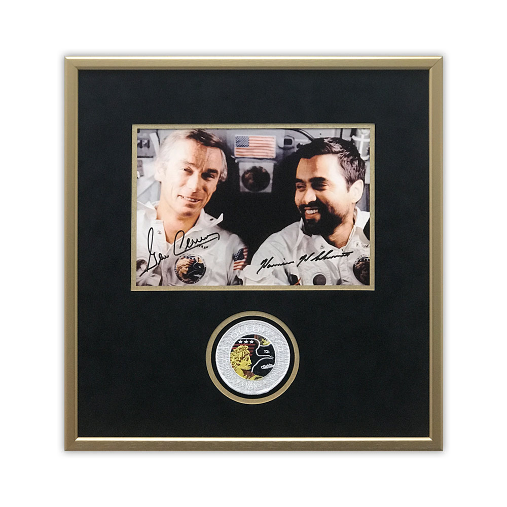 Looking for an authentic #signed #Apollo17 #GeneCernan and #HarrisonSchmitt photo to add to your collection? This is STILL in stock, but get it while you can!! tinyurl.com/jfwmtj92

#moon #moonwalker #MoonMission #Apollo #NASA #Novaspace #EugeneCernan #JackSchmitt #astronaut