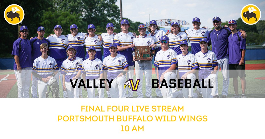SchmidtFamilyRG's tweet photo. Hey Valley Fans! We will be opening our Portsmouth Buffalo Wild Wings location early on Friday June 11th to show the Valley Baseball game! Help us support the Indians in the Final Four! https://t.co/6x42eOBqqb
