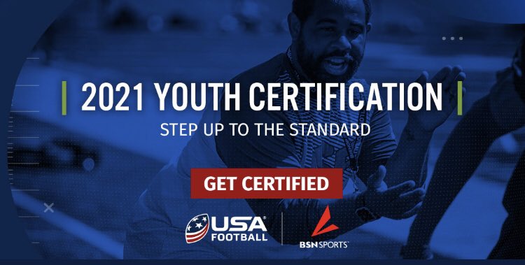 🏈 For you. For the game. 🏈 Get @USAFootball certified today > bit.ly/3pwoBxT #TheHeartOfTheGame