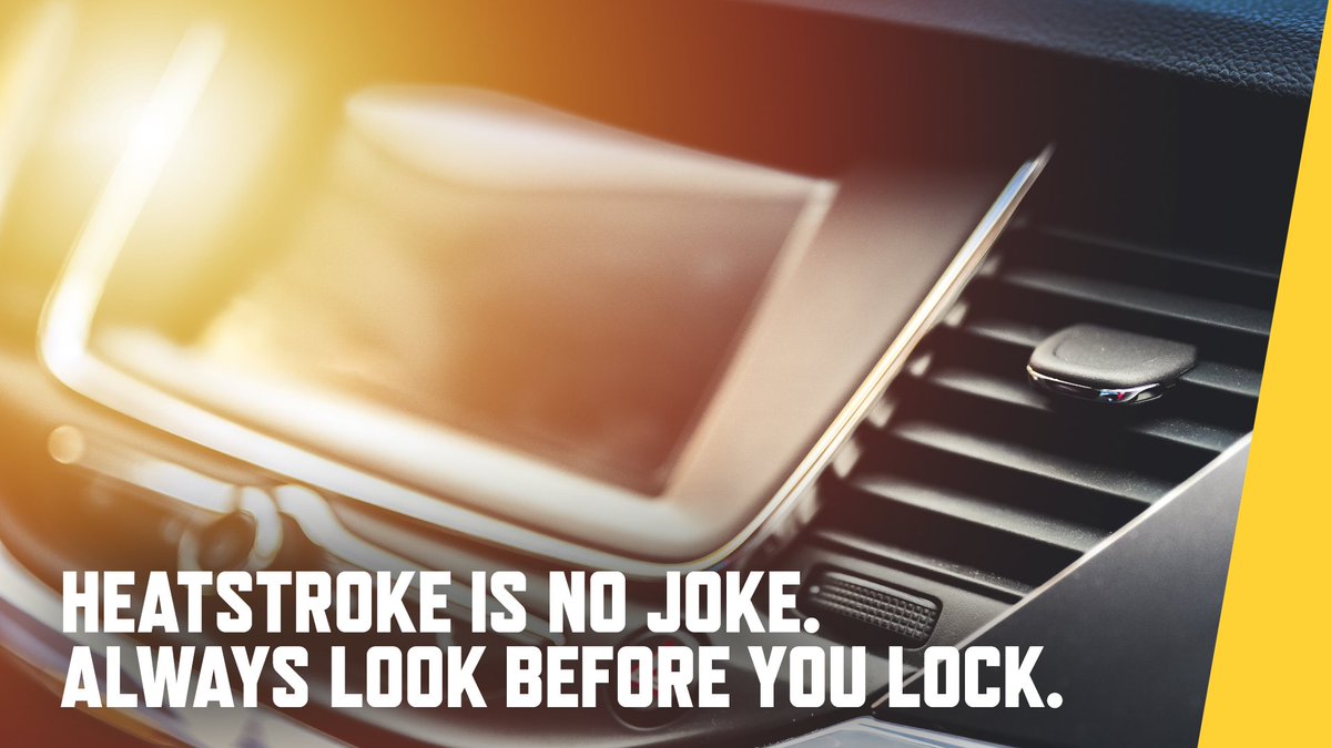 Parked cars can quickly reach deadly temperatures, even on relatively mild days with the car parked in the shade and the windows slightly open. Don’t leave your children OR pets unattended! #CheckForBaby #HeatstrokeKills
