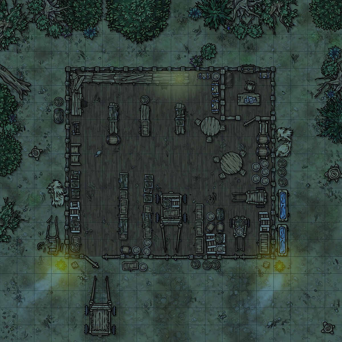 WhiteFoxSG's tweet photo. One more map from the last episode of @hearthandhammer ! A Warehouse used for the Shadycreek Run adventure - A Stolen Heart - from #ExplorersGuidetoWildemount! #DnD #CriticalRole
https://t.co/ARH6Q9ltbn https://t.co/YuMTypSMFv