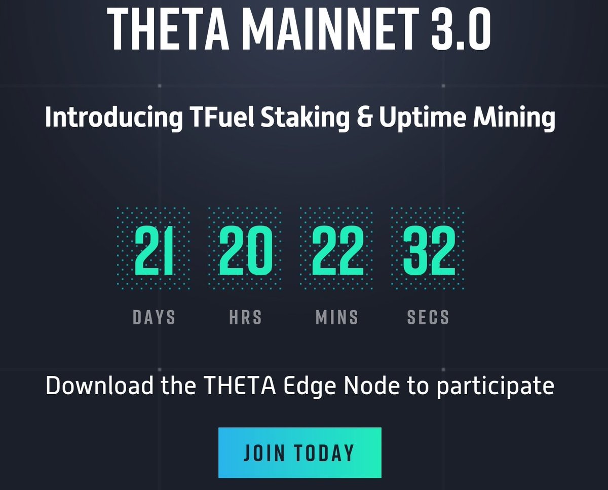 TreeburnerC's tweet photo. To celebrate the upcoming #THETA Mainnet 3.0 launch I will be giving away 100 $TFUEL each week until launch!  Follow me, retweet this post and comment below to enter!  Winner will be announced Wednesday June 16 at 8pm EST.

#crypto #cryptocurrency #altcoins $THETA #ThetaNetwork https://t.co/kAdvfCtsxI