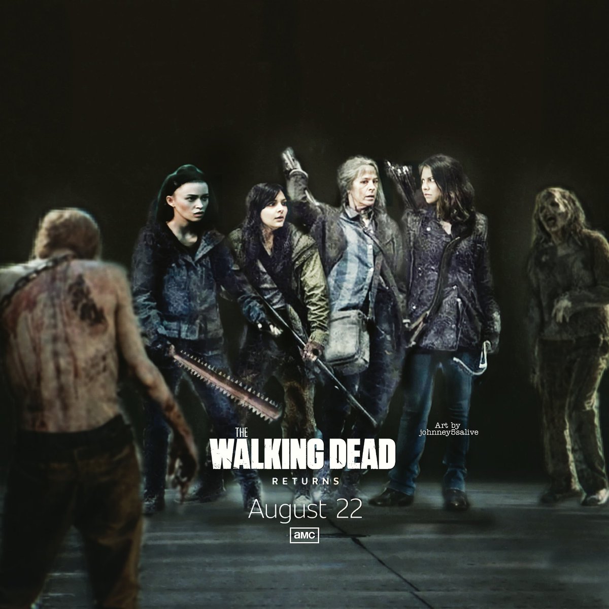 Johnney5salive's tweet photo. So ready for Season 11 @RobertKirkman @NocbroNation
@Skybound @NewsOfTheDead @CameronBonomolo @GunnerGale #twdfanart #twduniverse #rositaespinosa #caroltwd #lydiatwd #maggierhee #johnney5salive #j5smartphoneartist https://t.co/s1Kqhog0GD