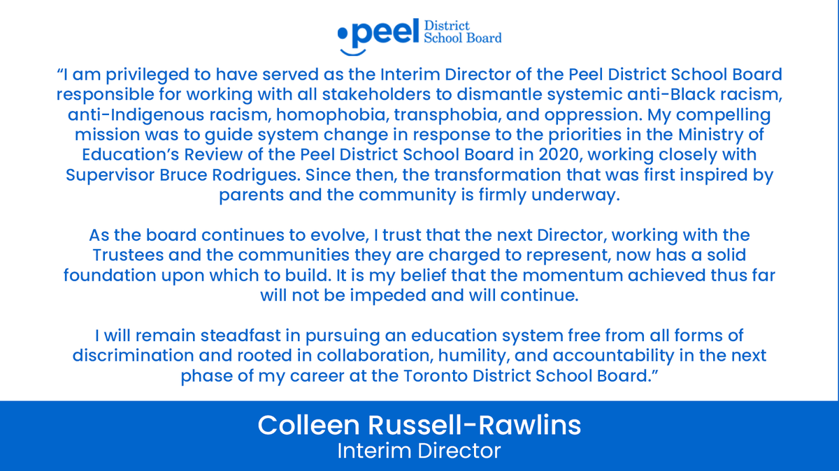 Peel District School Board tweet media