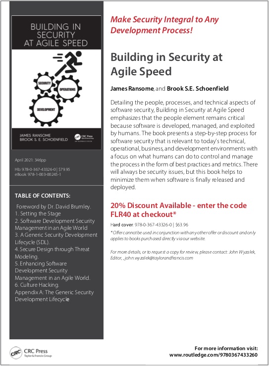 Building In Security At Agile Speed: