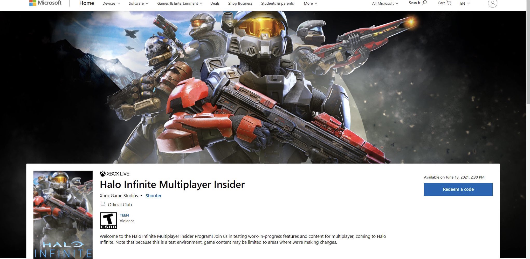 Multijugador de Halo infinite tendría una beta disponible