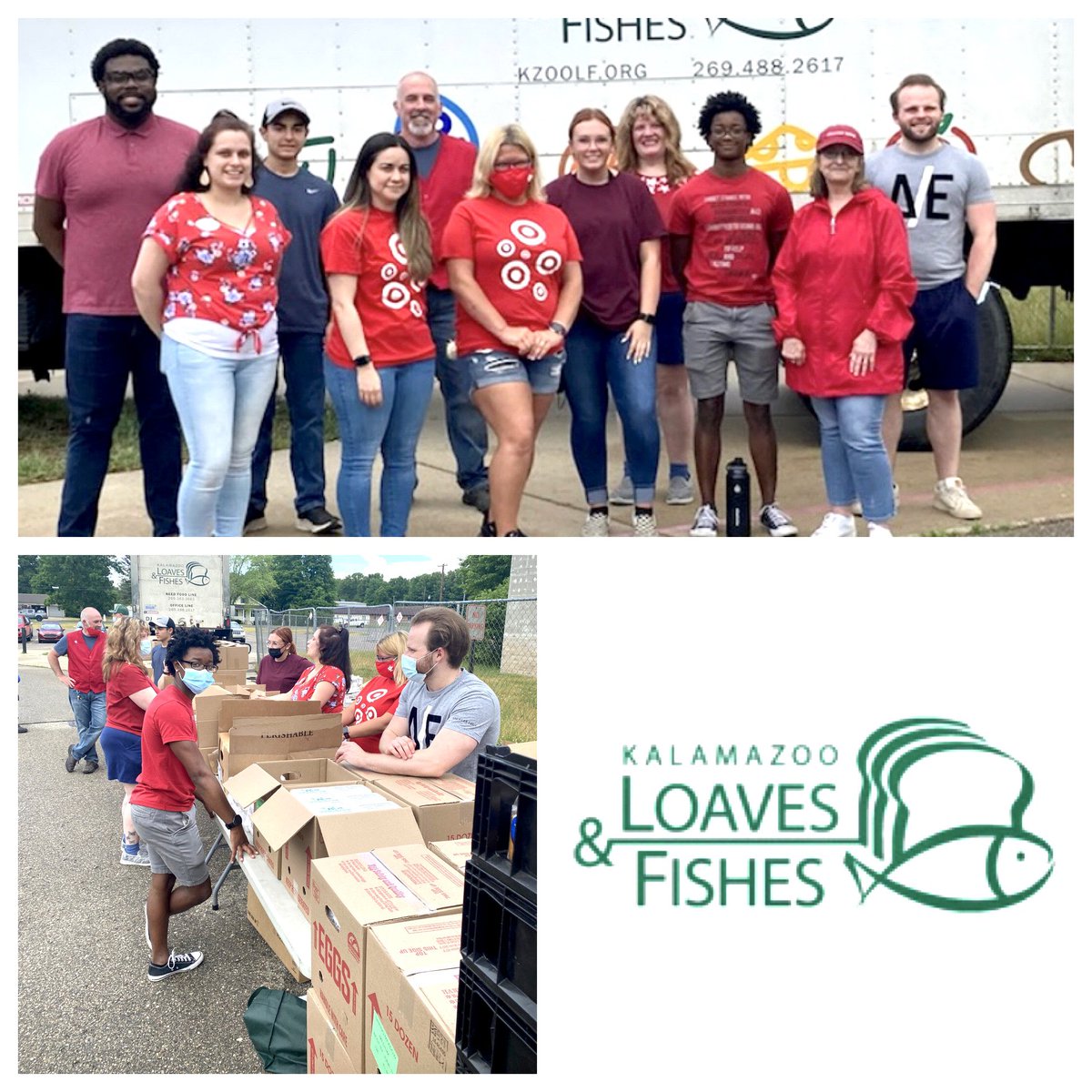 Yes! Another successful volunteer event with our friends from Target Battle Creek (0610). It’s always a great time when we link up. Our stores enjoyed the opportunity to volunteer with Kalamazoo Loaves &amp; Fishes giving back to our communities. #g195cares #worksomewhereyoulove