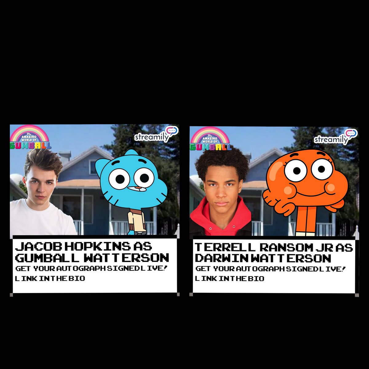Me & my bro @HopkinsJacob5 are linking up June 19th at 3pm for our live signing event with @StreamilyLive on @instagram! Grab a print & we’ll sign it live! #linkinbio #TAWOG #Gumball #GumballWatterson #DarwinWatterson #TheAmazingWorldofGumball #Streamily