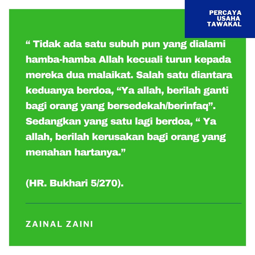 Zainal Zaini على تويتر Hikmah Bersedekah Terutamanya Di Waktu Subuh Hari Assalamu Alaikum Selamat Pagi Semoga Segala Urusan Pada Hari Ini Kepada Saudara Dan Sahabat Semua Dipermudahkan Oleh Allah Swt