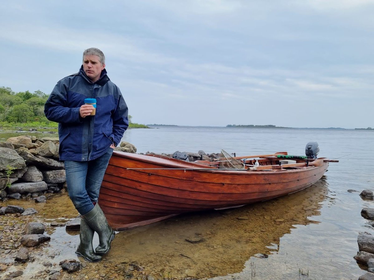 lorcanginty's tweet photo. Tea on a great day flyfishing and dapping in a Kevin Molloys brilliant handmade boat with Kieran and Kevin. #clinkerboat #woodenboat #flyfishing #dapping #mayfly #loughcorrib #kellykettle #trout https://t.co/GNSjsj3pEy