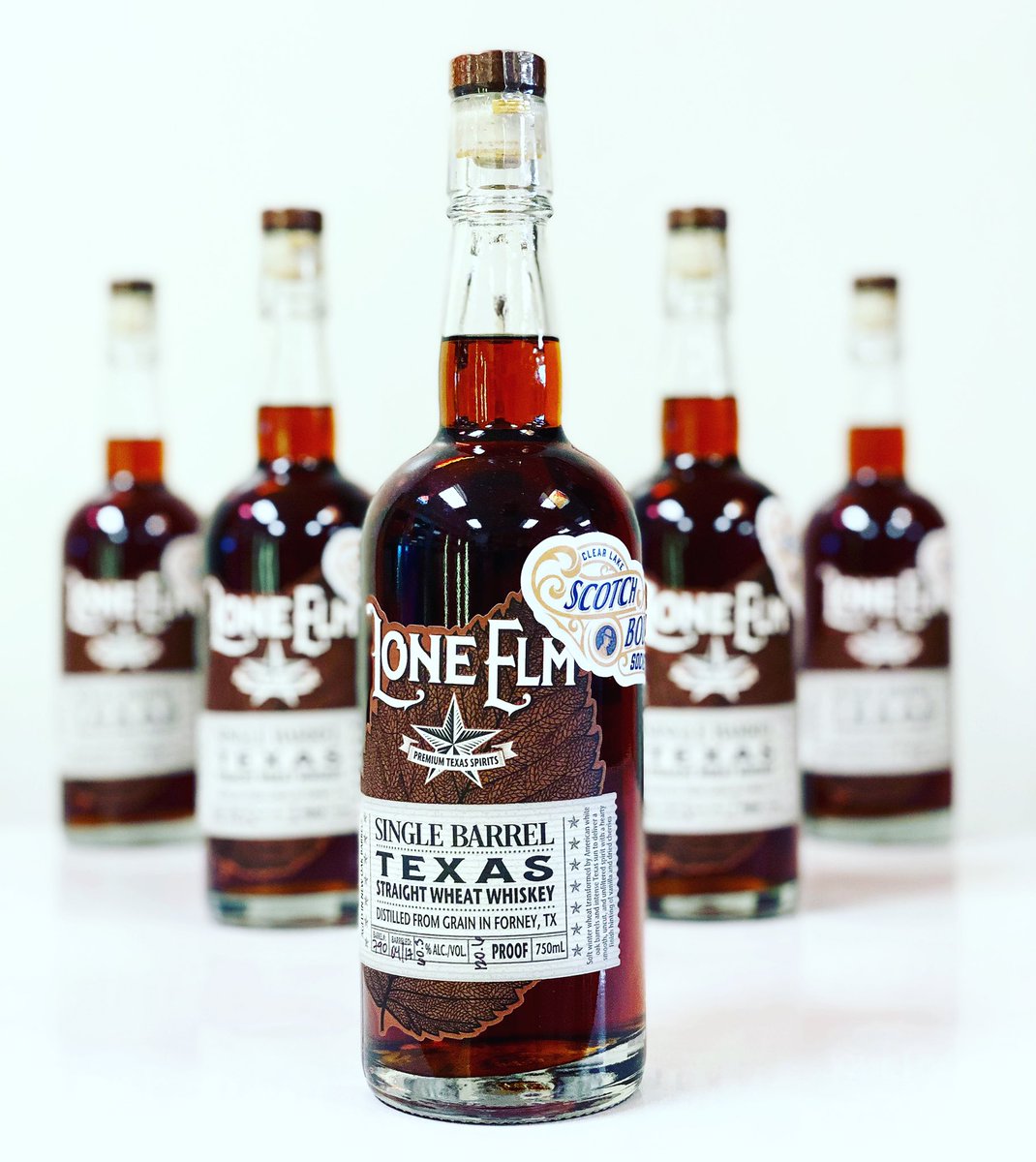 Sheesh 🥵 this <a href="/LoneElmSpirits/">Lone Elm Whiskey</a> pick by The Clear Lake Scotch Bourbon Society is some serious stuff. Straight wheat whiskey bottled at 120.6 proof. This stuff is good and we mean it. Get it now because there’s only 30 bottles left