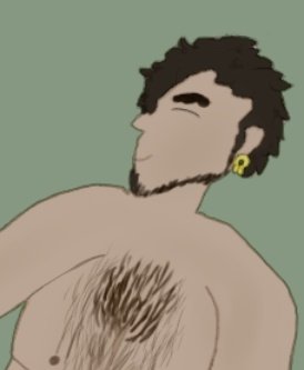 Tavitay's tweet photo. Hey I ended up doing the body hair prompt late for #claudensfwweek 💛 (full image in second tweet) https://t.co/iC3vrC4Aby