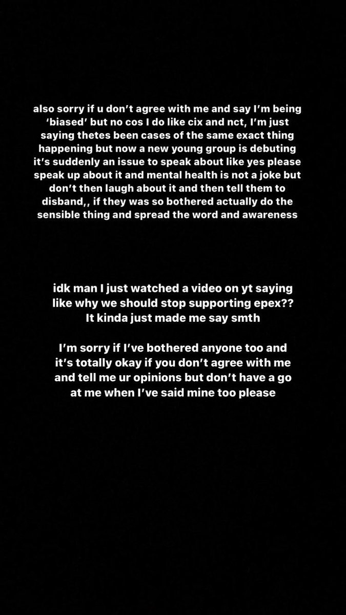 babyepex's tweet photo. this is what I said on my ig (@/golchazone) about the whole epex situation? LMAO no one cares but I just thought I’d put my opinion out there 🤷🏼‍♀️ https://t.co/3nu206u3ZT