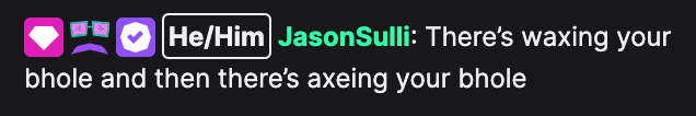 in @notjulen / @juliensolomita chat, there is a wild jasom.