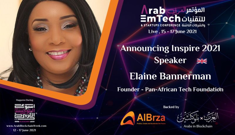 arabemtechconf's tweet photo. We are pleased to announce @e_bannerman
 : Founder - @PanAfricanTech2
 speaking at @arabemtechconf during the @ArabBCWeek .
Book your ticket/s here
https://t.co/AB1YoulP3W
#أسبوع_البلوكشين_العربي

#ArabBlockchainWeek2021 #ArabBlockchainWeek #ArabBCWeek https://t.co/HnDxQ9xyPu