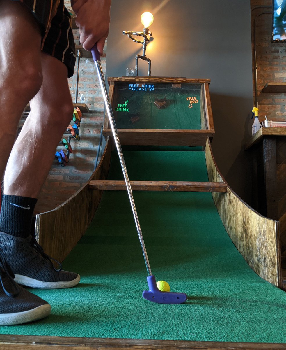 BigMiniPuttClub's tweet photo. Vaccine clinic at the Big Mini on Tue, 6/15 from 9:30am-1:30pm with our friends @AayuClinic!

Everyone who gets vaccinated at the event will get a free round of golf (redeemable later), and a shot at our INFAMOUS 10th hole

To register: https://t.co/rZYV9lZsyP https://t.co/5XzDMFVpvZ