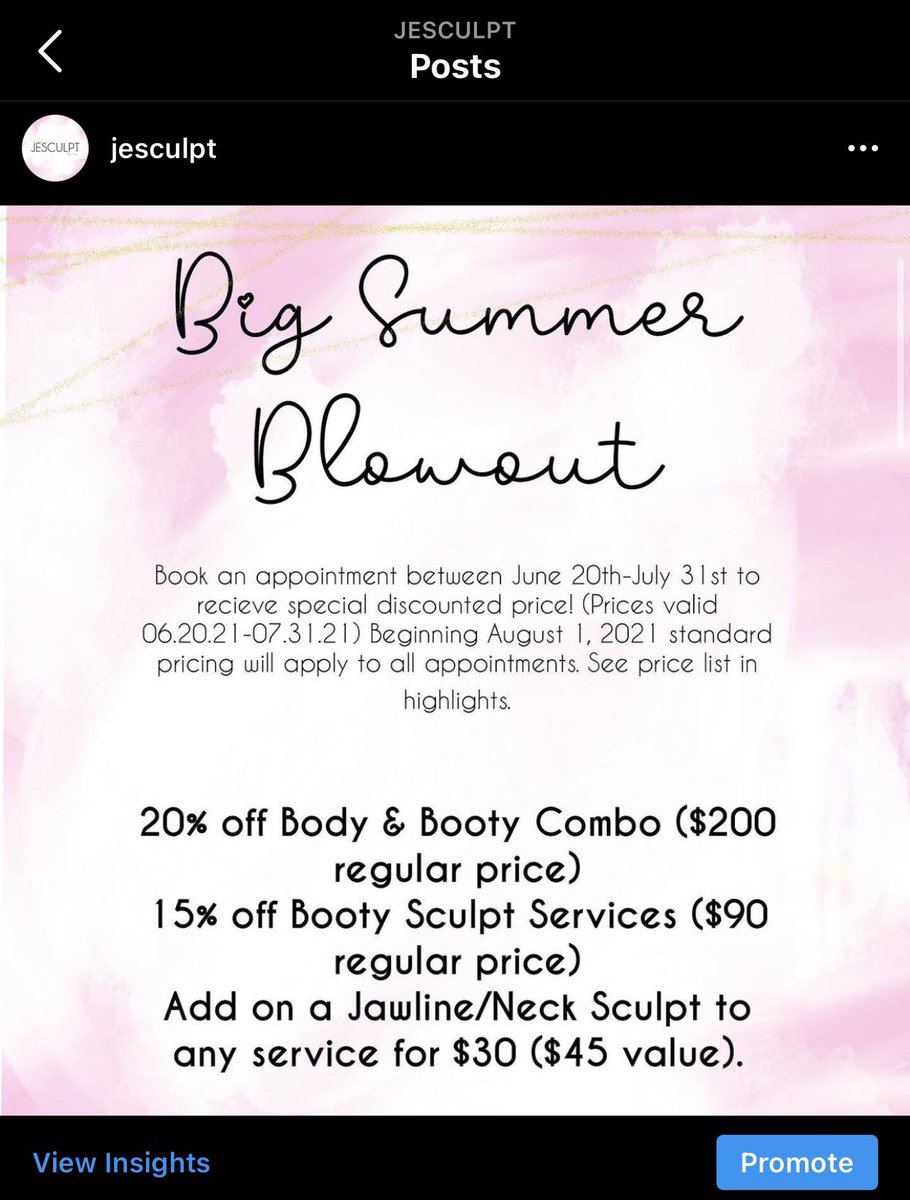 jazlynrosalie's tweet photo. Come get your body snatched with me this summer! please follow my sculpting page on IG @/jesculpt 😊 i also have a giveaway happening right now to win a FREE body sculpting session of your choice https://t.co/vS0i4AiQ7M