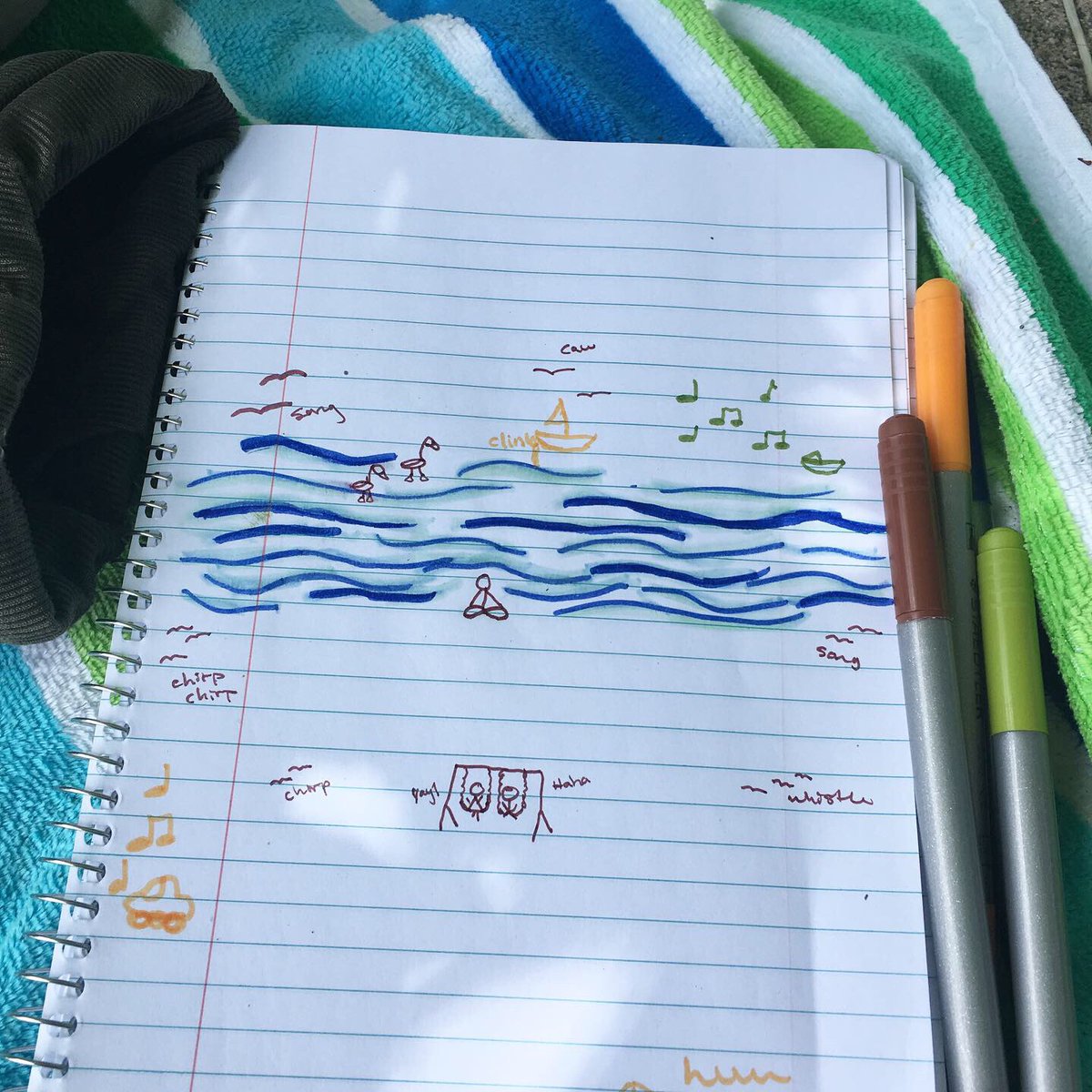 AIAO_SD22's tweet photo. Monday was our final self-care/yoga class. We journaled &amp; reflected on our growth throughout the class. We sat and attuned to the natural world around us, drawing a sound map to capture our experience. This was a beautiful ending to a wonderful class. 🌿🧘‍♀️

@SD22Vernon https://t.co/HPI7NT8NZf