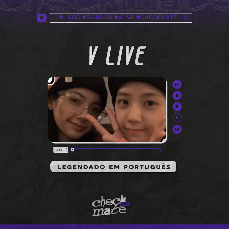 CheckmateSubs's tweet image. [PT-BR] V LIVE - Jisoo &amp;amp; Lisa (24/05/2020)

"Domingo Feliz 😆"

Okru: bit.ly/VLIVE-LISOO-24…
Drive: bit.ly/VLIVE-LISOO-24…

#CheckmateSubs #Lisoo #VLIVE