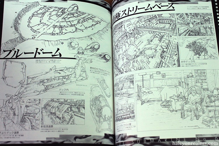 The beautiful concept art of the anime series Blue Submarine ( 青の6号 2000) by Renji Murata. This was one of the first anime series that extensively blended 2D &amp; 3D elements. See more in my book review - https://t.co/EIyYCooY3v
#artbook #animation #村田蓮爾 