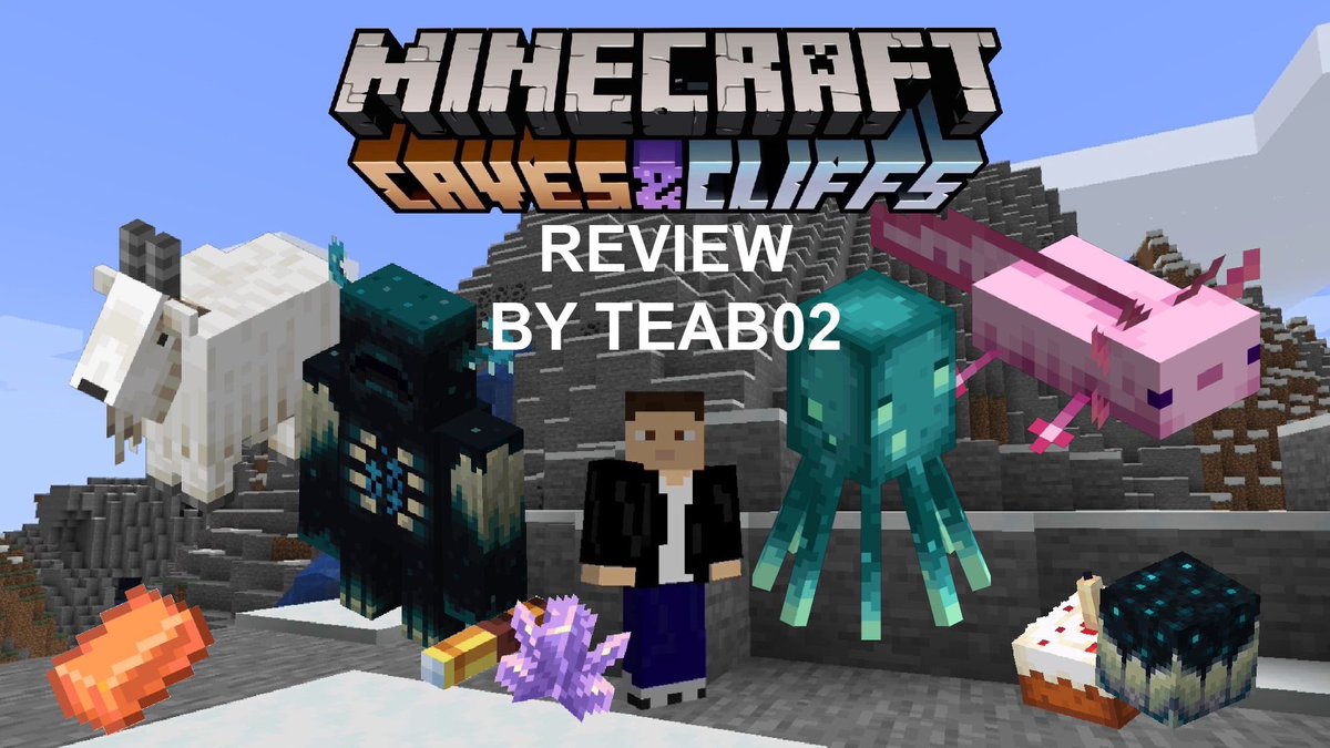 Teab02YT's tweet photo. New video: Minecraft Caves &amp; Cliffs Update Review!

#minecraft #minecraftbuilds #minecraftupdate #cavesandcliffs #cavesandcliffsupdate #minecraftcavesandcliffsupdate #minecraftaxolotl #minecraftgoat #glowsquid https://t.co/MW3VCpbsX8
