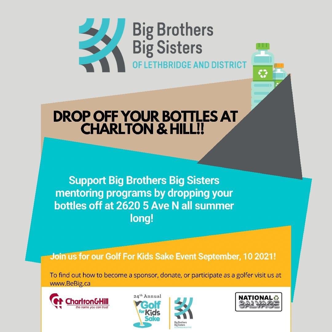 You can still help mentoring programs in our community!! Donate your bottles all summer long by dropping them off at Charlton &amp; Hill (2620 5 Ave N) 🚮☀️😎  #yql    #BiggerTogether   #mentoringmatters