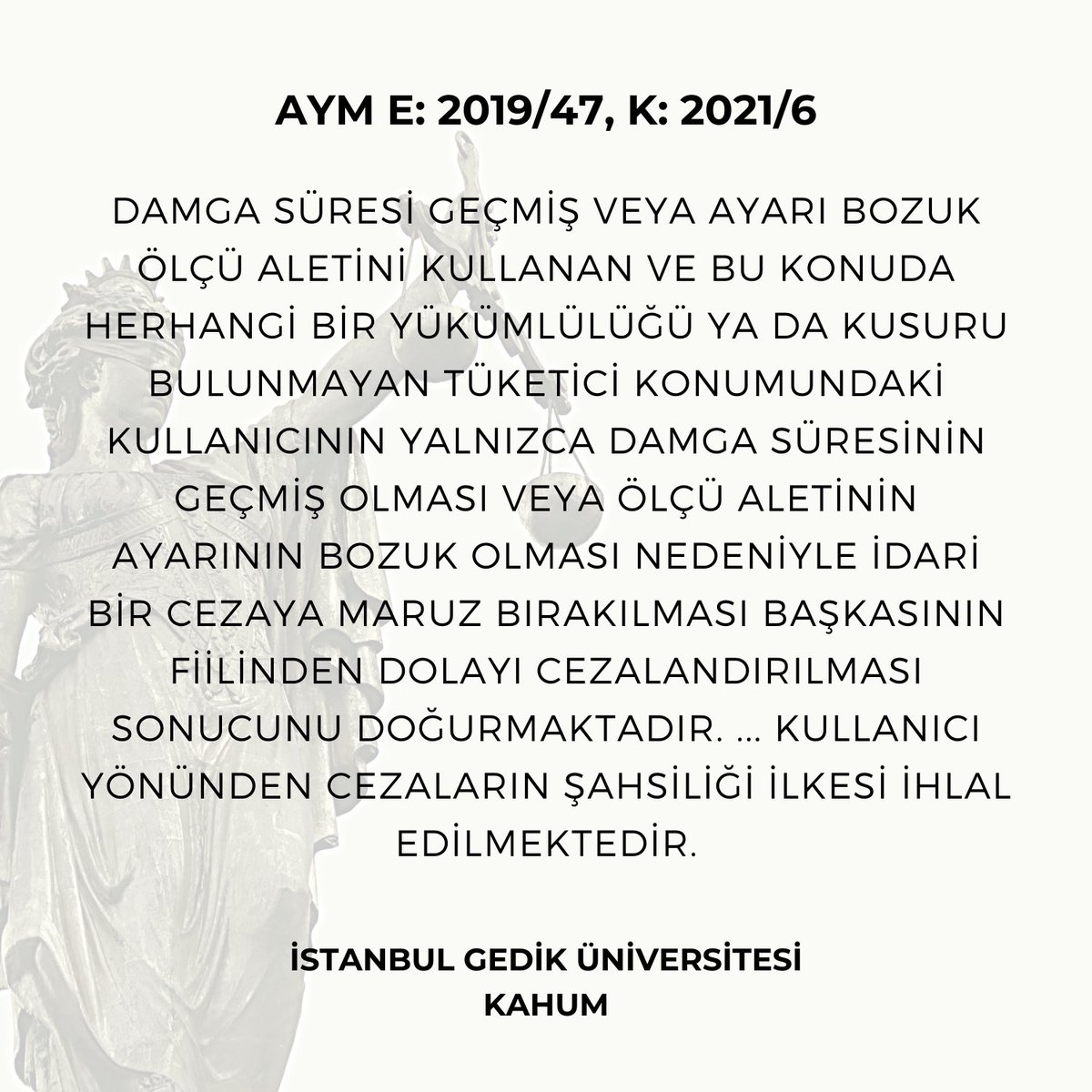 Kararın Linki :  resmigazete.gov.tr/eskiler/2021/0…

#resmigazete #karşılaştırmalıhukukmerkezi #kahum #istanbulgediküniversitesi #gedikhukuk #idarehukuku #somutnormdenetimi #anayasa
#madenkanunu #cezalarınşahsiliği #şahsilikilkesi