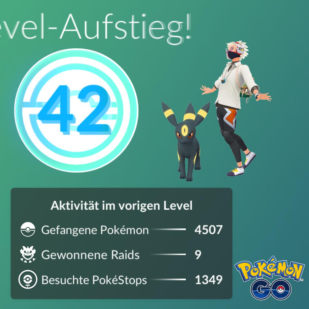 Jokemon9's tweet photo. Pokemon Go Level 42! https://t.co/sMEIAB48rn