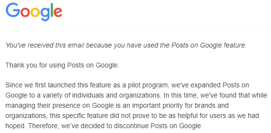 jaarduini's tweet photo. Posts on Google discontinued. Cameos next? https://t.co/1mI5OhQSGL