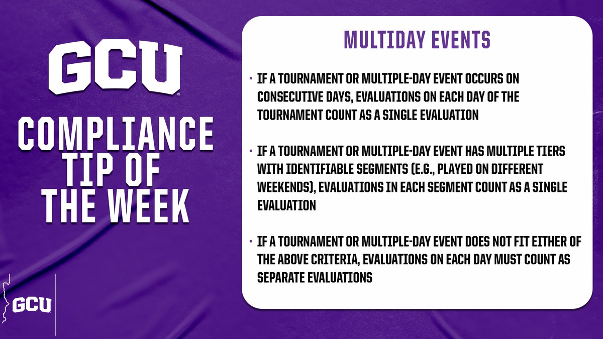 GCU Compliance tweet media
