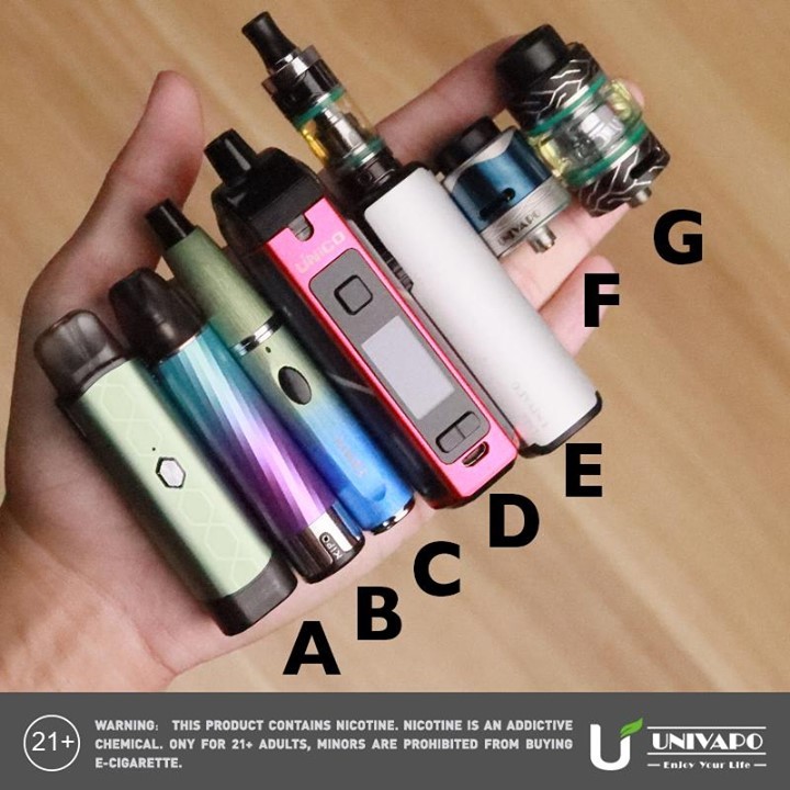 Univapo collection.
How many Univapo products do you have? And which one you want to get? 👀