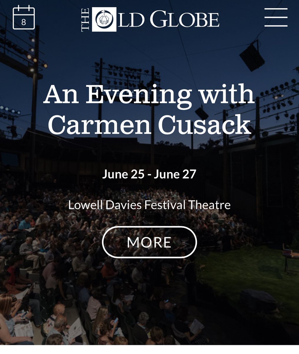 kevc1980's tweet photo. Hey @PaulTelfer I just bought tickets to see your amazing wife @carmen_cusack at the #oldglobe in San Diego for June 26th. Any chance you’ll be coming to the show also? San Diego is close to LA!! @TheOldGlobe https://t.co/PoICmf8qyN