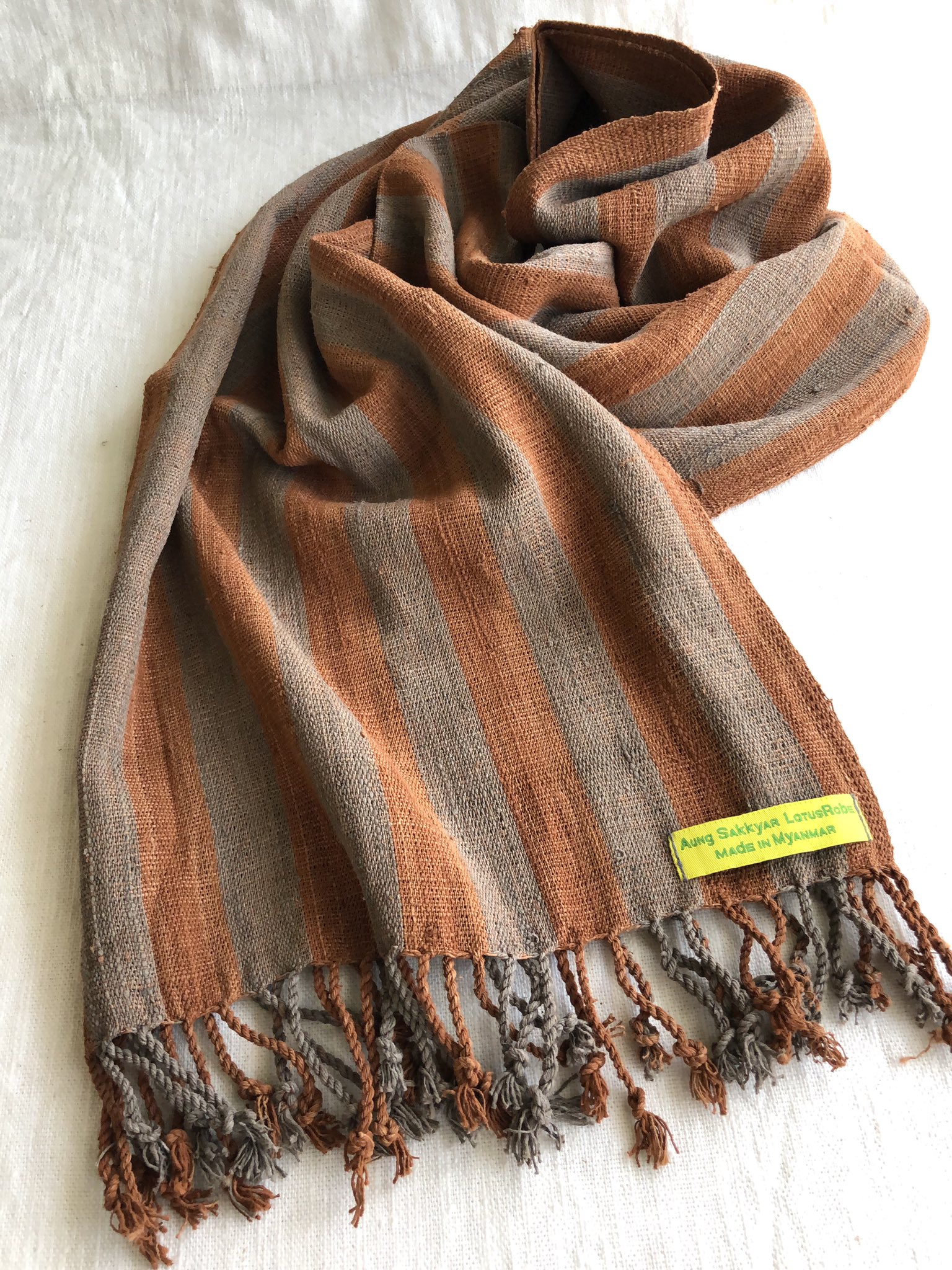 蓮布ストール 蓮糸100% esnbilbao.org