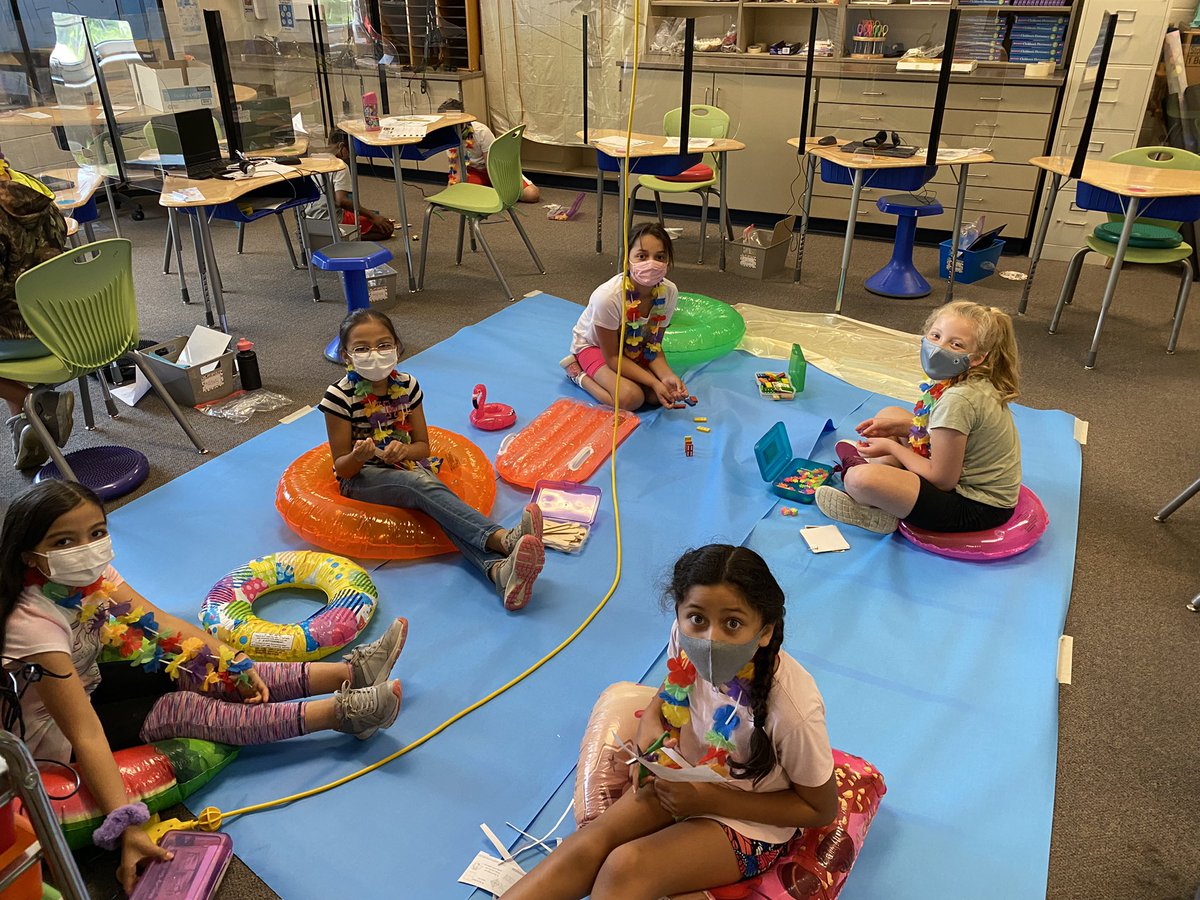 MsLebling's tweet photo. Today, we started our Summer Vacation Week with some pool fun! Then, we went on a virtual field trip the @sandiegozoo and solved a math mystery to find the animal who escaped! #lebling322 @KyleRWilsonES #WilsonSealions https://t.co/6NwylSSu04
