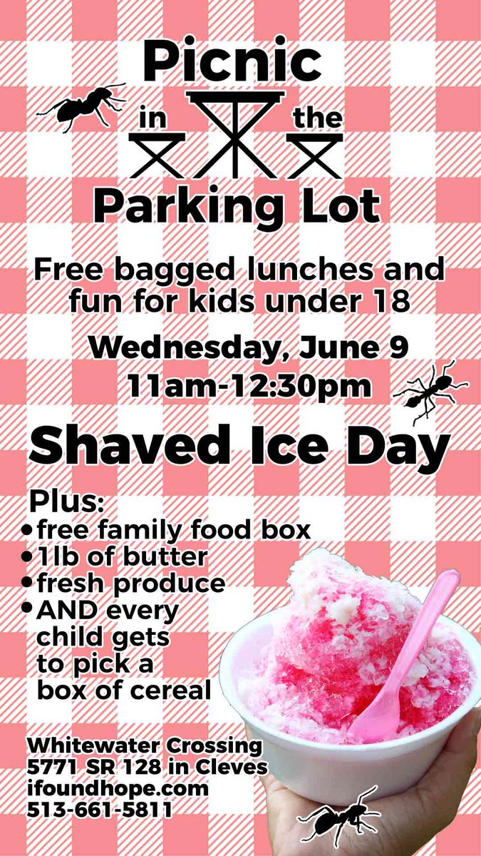 Tomorrow at <a href="/WhitewaterOhio/">Whitewater Crossing</a>