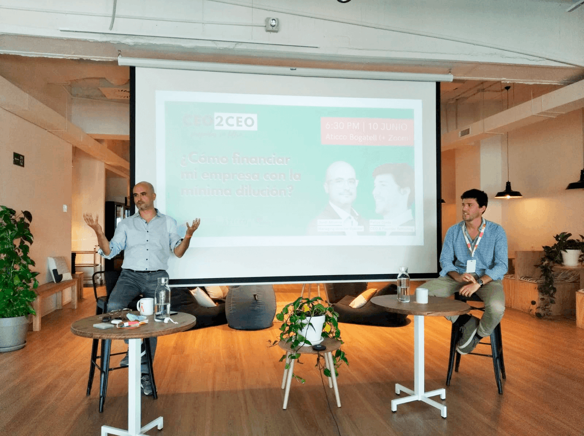 AticcoWorkspace's tweet photo. 📍El pasado 10 de junio se celebró la 1ª charla #CEO2CEO, impulsada junto a @NetmentoraCat.
Contamos con @JordiAltimira (@UpBizor) y Felipe Ojeda (@Refruiting) para hablar sobre cómo financiar una empresa con la mínima dilución.
Aquí la charla completa👉https://t.co/9sRSQrQDdb https://t.co/9PsrMKfjRs