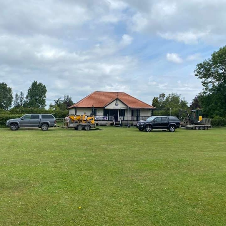 hoveringhamcc's tweet image. Work started on the extension of the Derek Wright Pavilion on Monday. Looking forward to seeing the final result.