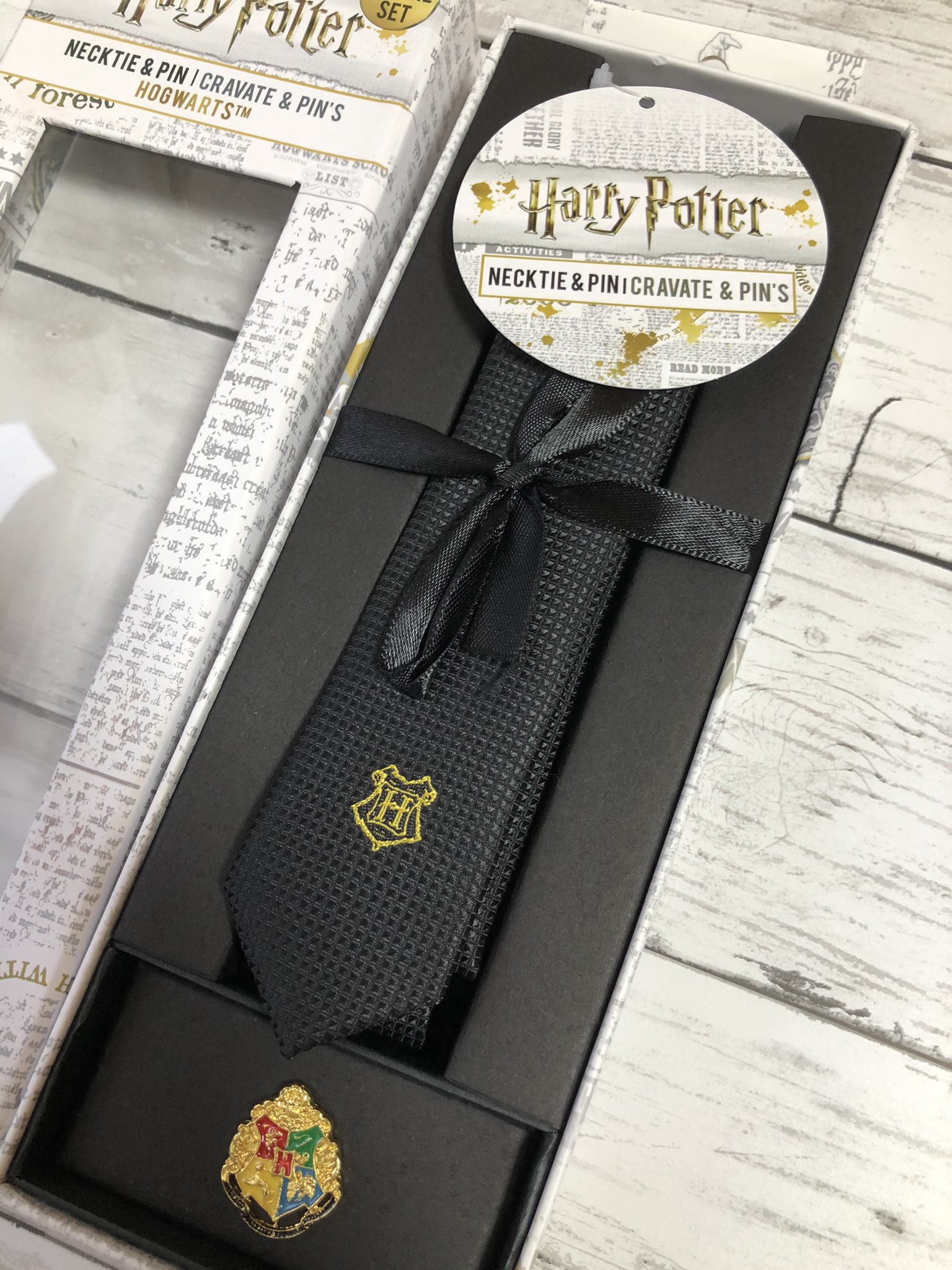 Harry Potter ハリーポッター ネクタイ ５点まとめ 公式】 ハリーポッター ワンポイント寮章 ストライプ柄 ネクタイ