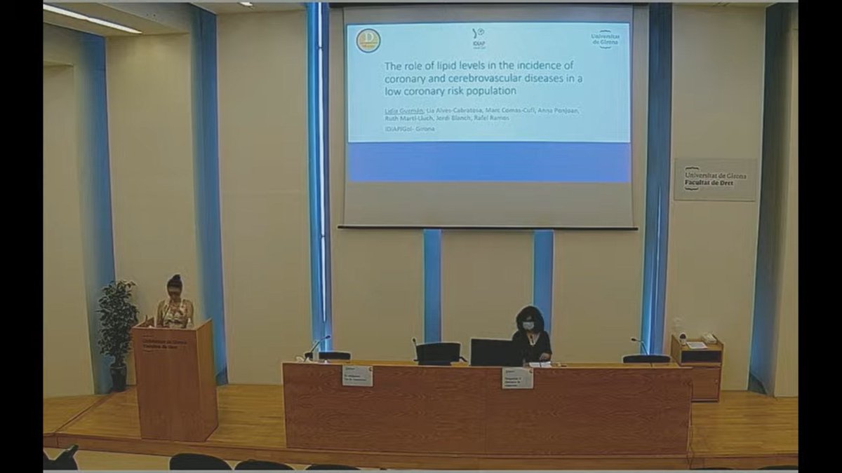 La Lídia Guzmán (<a href="/IDIAPJGol/">IDIAPJGol</a>, <a href="/idibgi/">IDIBGI Institut d'Investigació Biomèdica de Girona</a>) ens explica quin és el rol dels nivells de lípids en la incidència de malalties coronàries i cerebrovasculars. #JoDoc2021