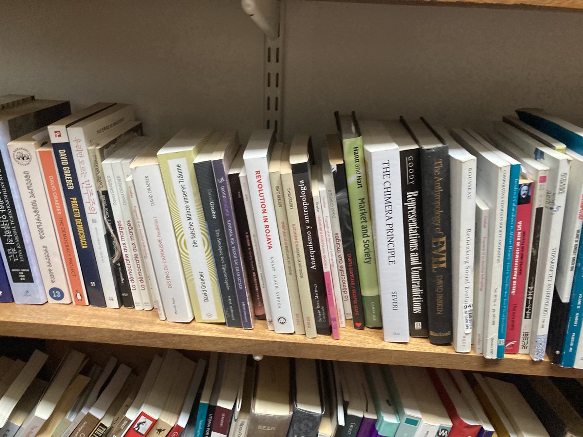 nikadubrovsky's tweet photo. Some of the bookshelves #davidgraeber https://t.co/Dbdyil64zw