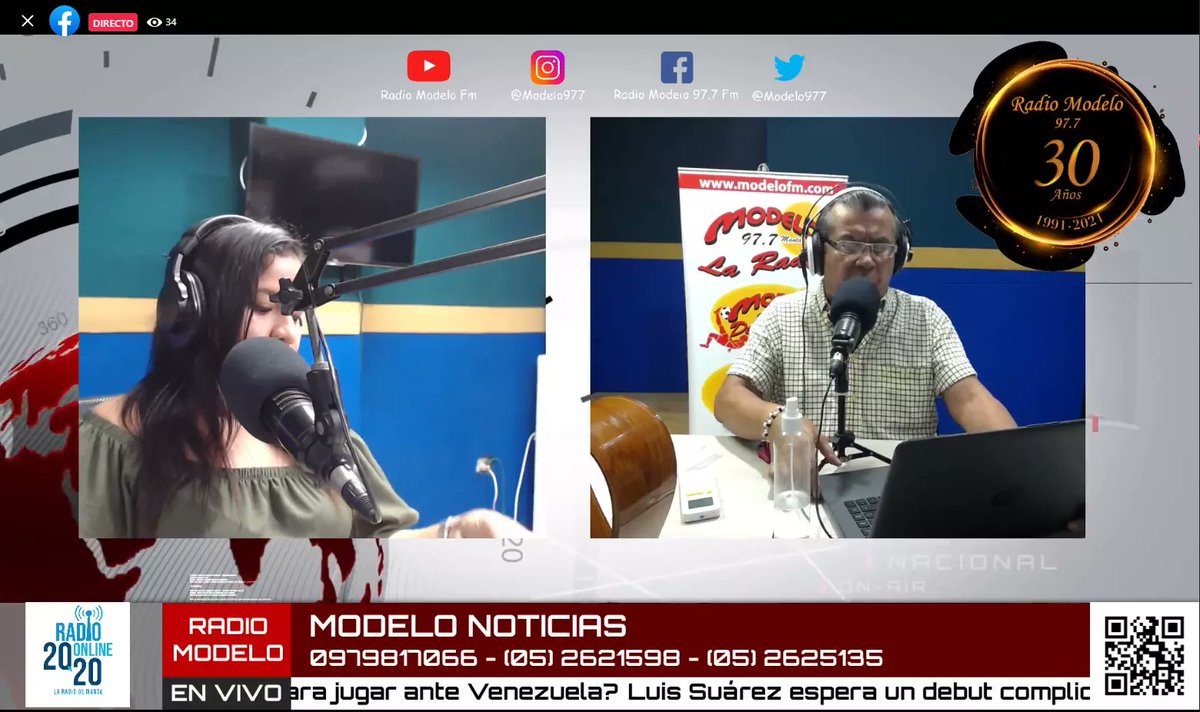 Modelo977's tweet photo. The kings of communication ! 😎
Despierta bien informado junto a #ModeloNoticias por la radio de la ciudad @Modelo977 Fm 🎚🎙🇪🇨
Miércoles 16 de Junio del 2021
Watch in Fb Live:
https://t.co/wfxgW6TPAn
#Noticias #Actualidad #Manta #Manabí #Ecuador #Modelo #Tendencias https://t.co/jX2quFP3yA
