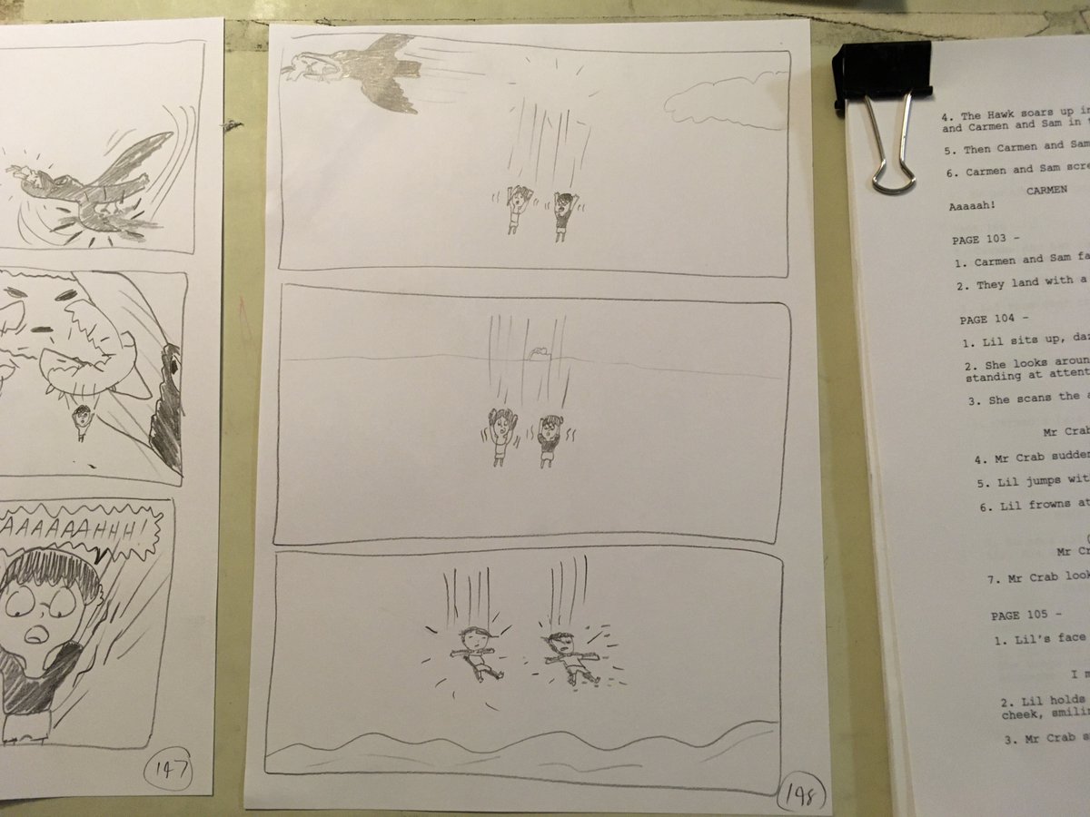 MarkDeere's tweet photo. Hereโs my comic planning page for today - page 148. #comic #wip #beachcomic https://t.co/lGrC2OlGs2